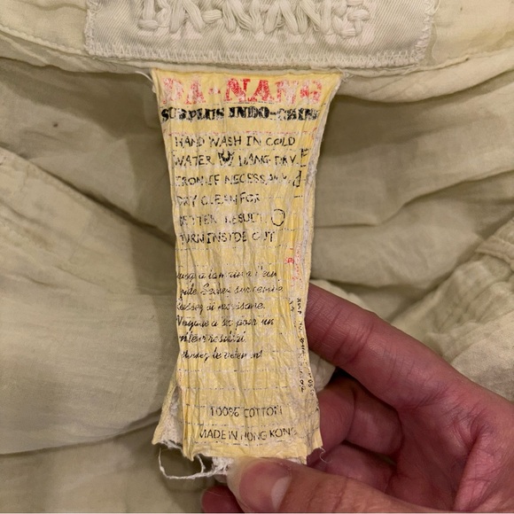 VTG Y2K Da-Nang Light Green Beaded Cropped Cargo Pants Y2K Grunge Women’s Sz M - Picture 8 of 11